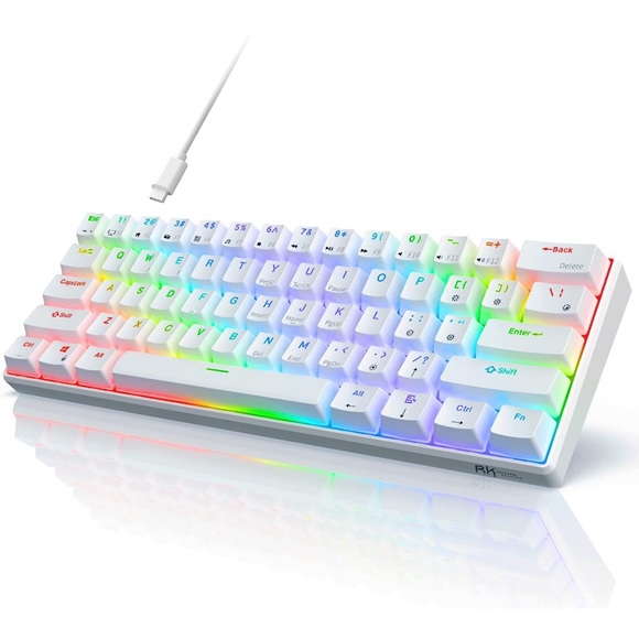 RK61 Wired 60% Mechanical Gaming Keyboard RGB Backlit Ultra-Compact Hot-Swappabl - Picture 1 of 10